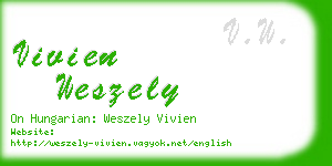 vivien weszely business card